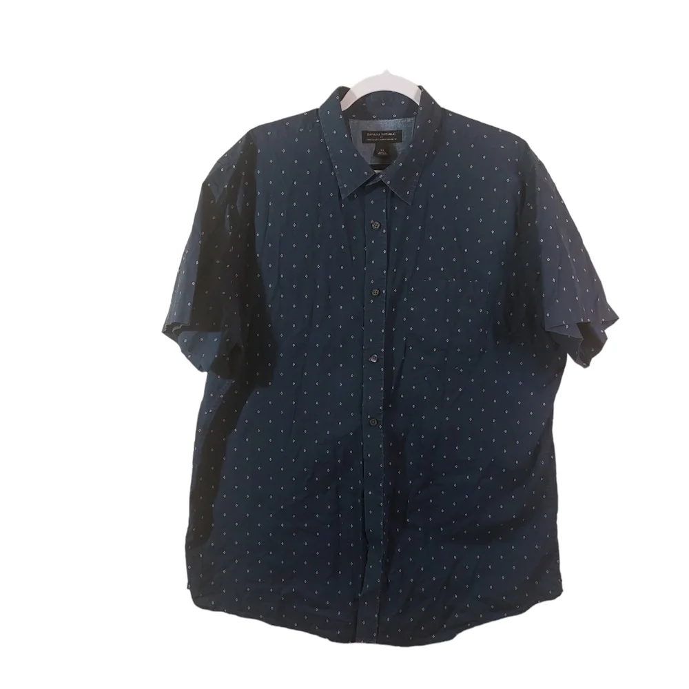 Banana Republic Mens Shirt Sleeve Button Down Shirt